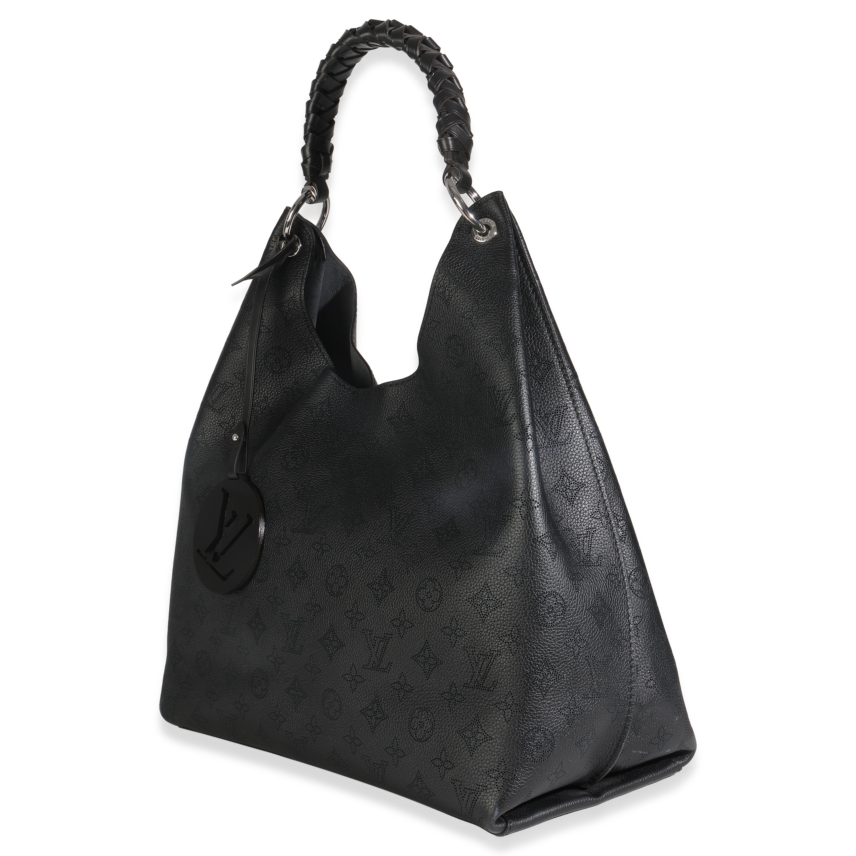 Louis Vuitton Black Monogram Mahina Carmel Hobo