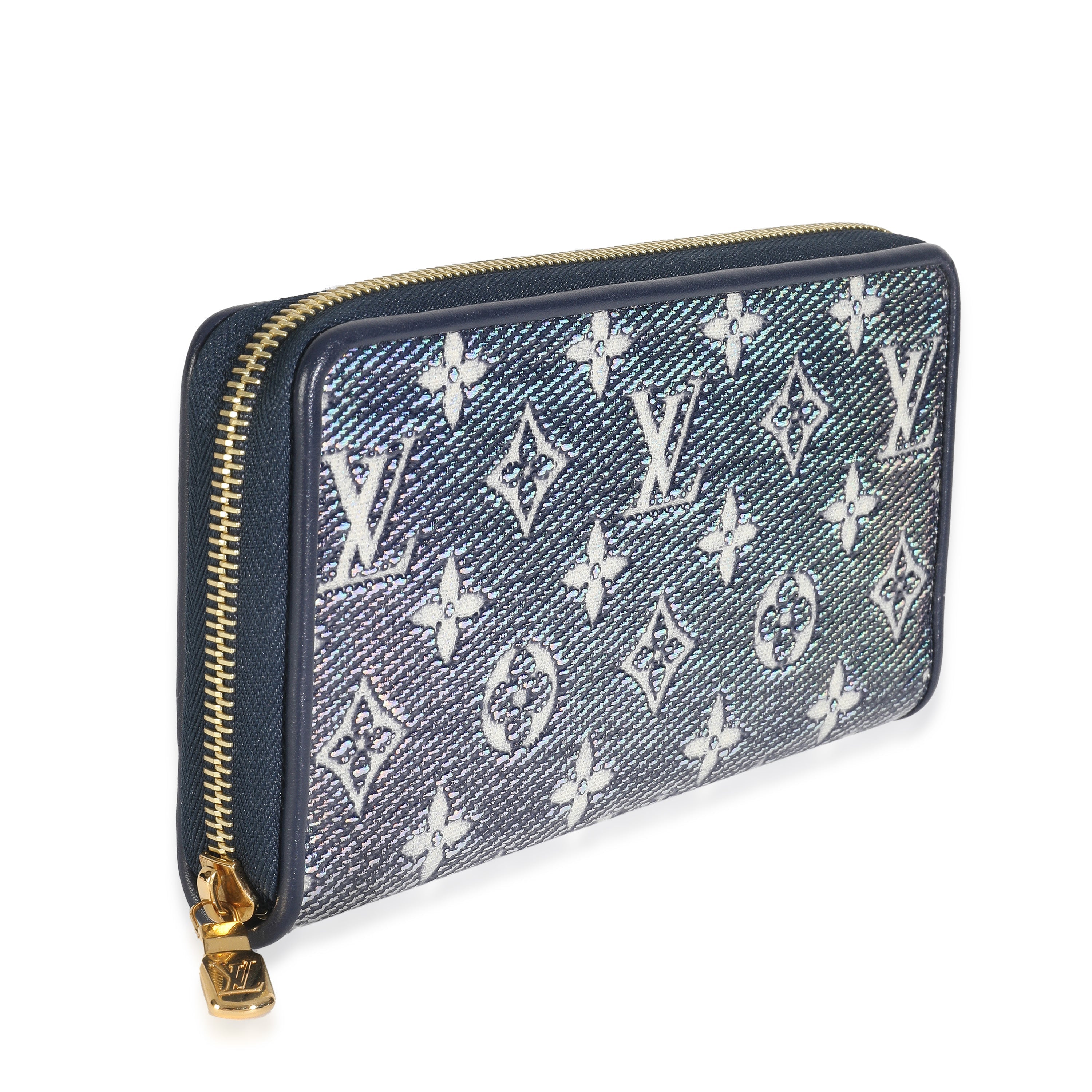 Louis Vuitton Blue Holographic Monogram Zippy Wallet