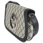 Gucci Beige Blue GG Supreme Canvas Blondie Shoulder Bag