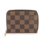 Louis Vuitton Damier Ebene Canvas Zippy Coin Purse