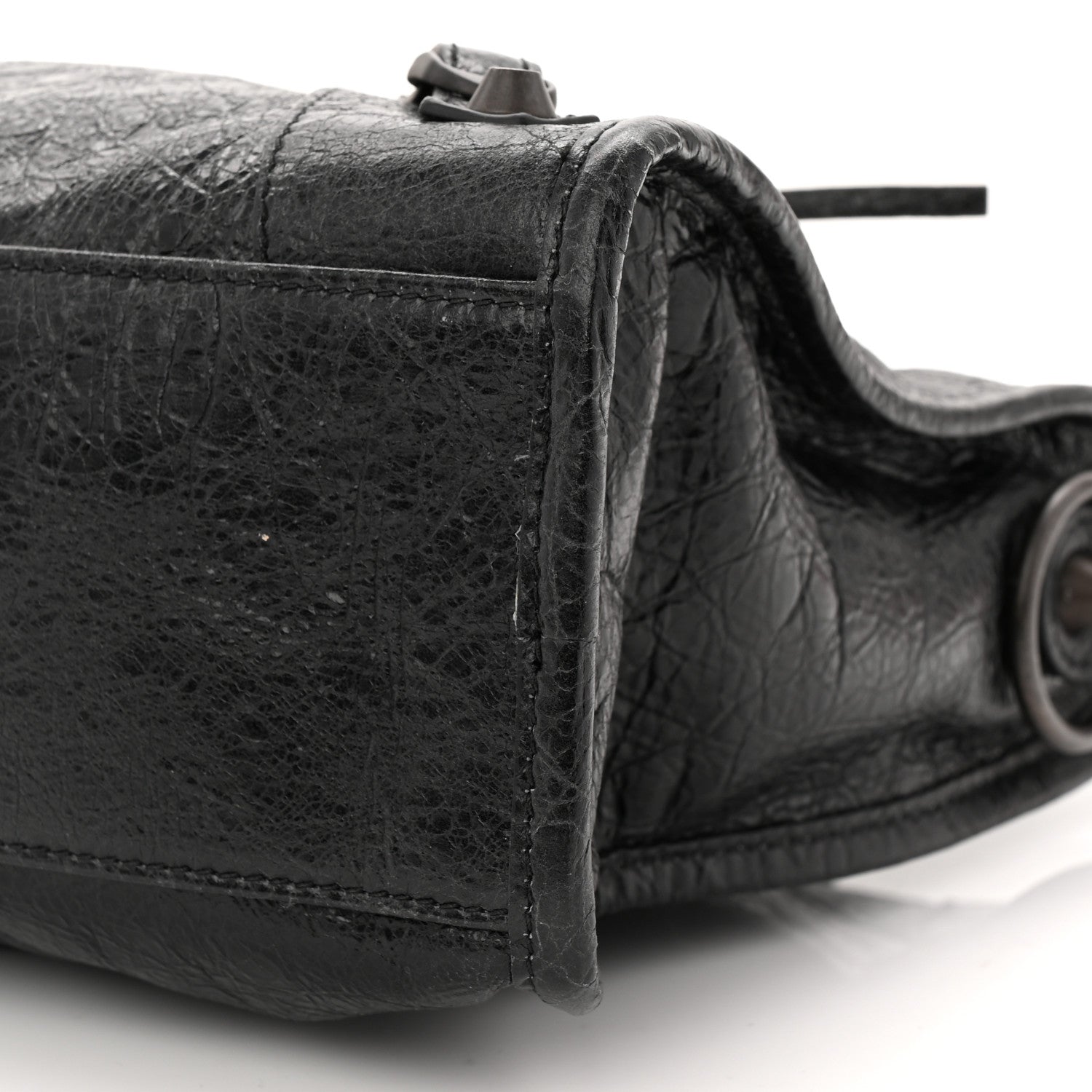 Balenciaga Agneau Arena Storico Classic Hardware Small Le City Black