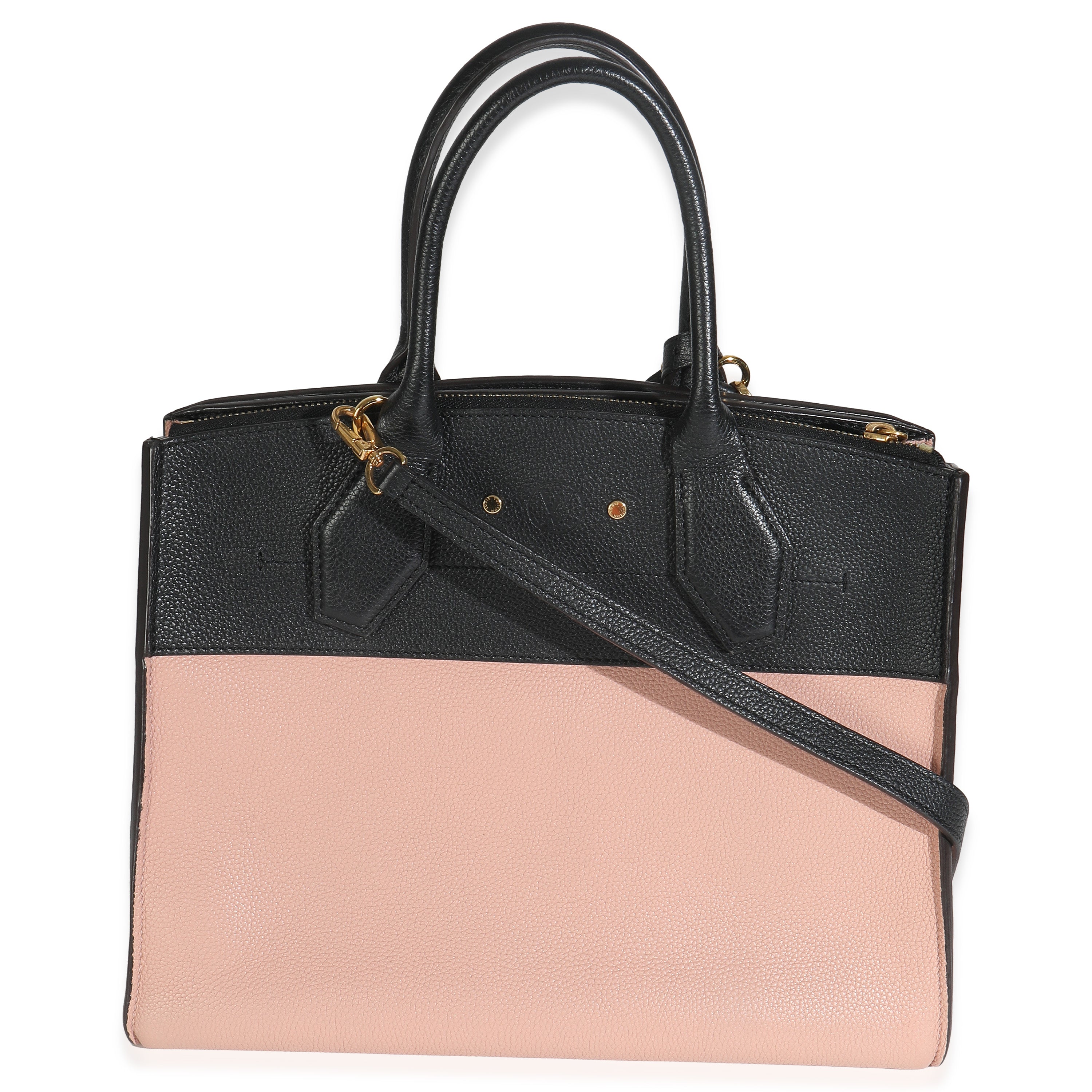 Louis Vuitton Magnolia Black Calfskin City Steamer MM