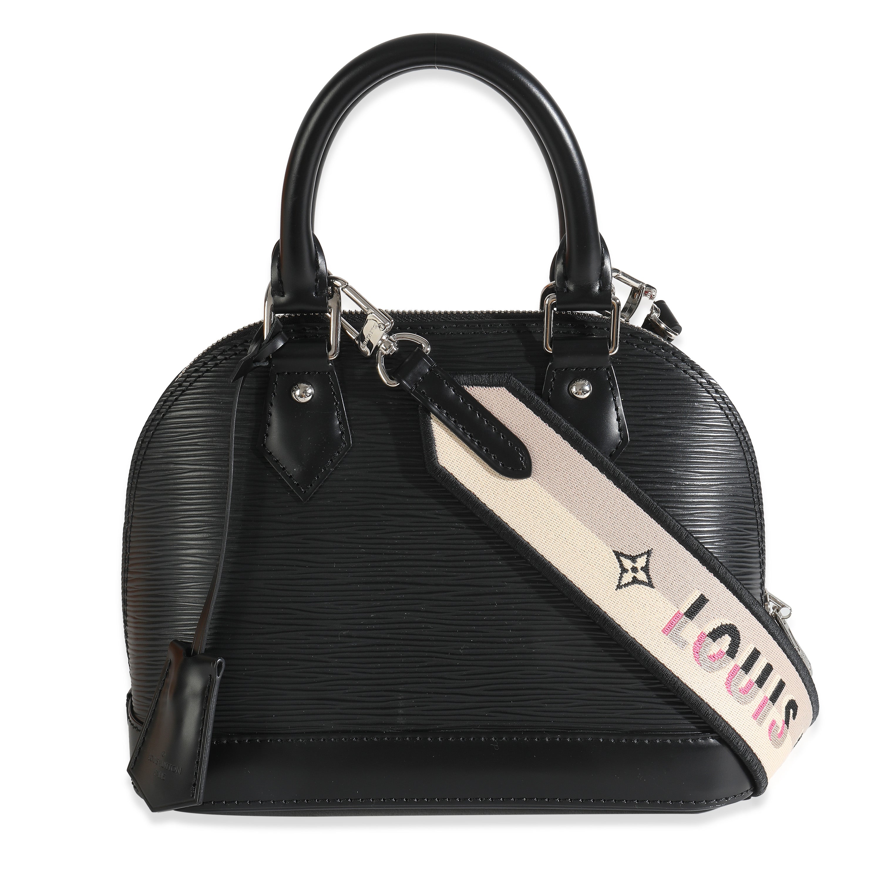 Louis Vuitton Black Epi Jacquard Alma BB