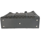 Gucci Grey Black GG Coated Canvas Ophidia Medium Tote