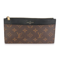 Louis Vuitton Black Monogram Canvas Slim Purse