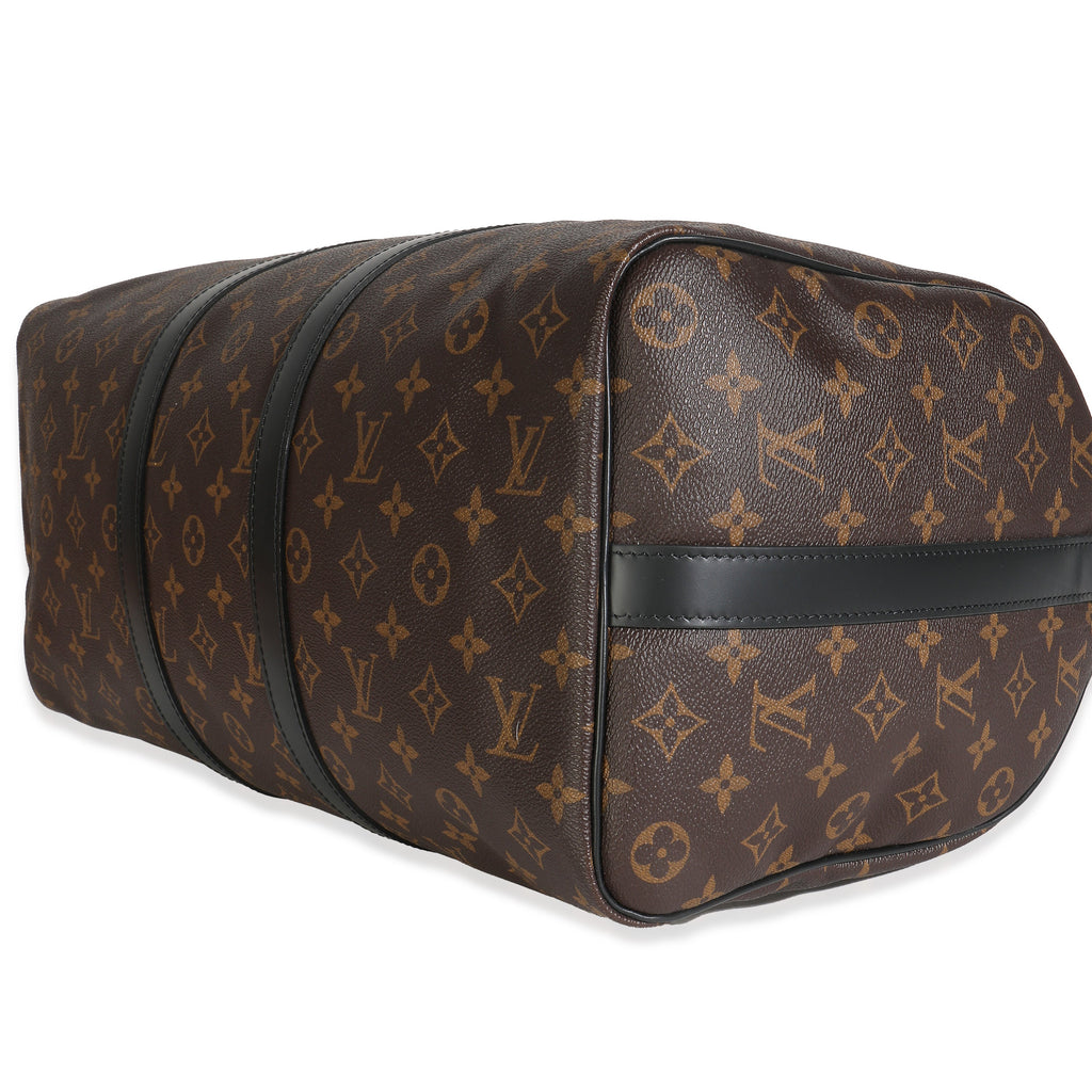 Louis Vuitton Monogram Macassar Keepall Bandouliere 45