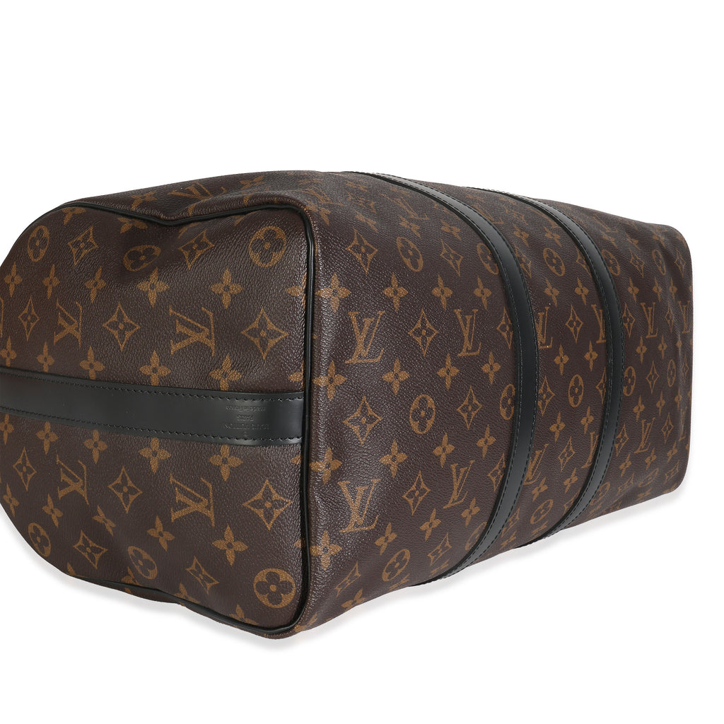 Louis Vuitton Monogram Macassar Keepall Bandouliere 45
