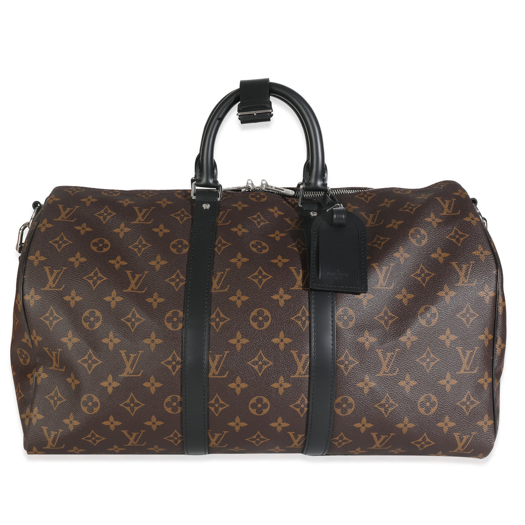 Louis Vuitton Monogram Macassar Keepall Bandouliere 45