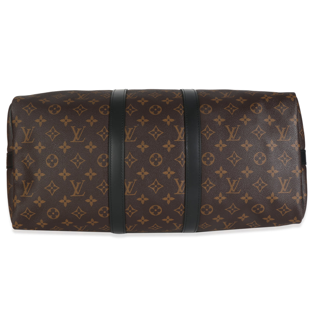 Louis Vuitton Monogram Macassar Keepall Bandouliere 45