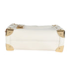 Louis Vuitton Chalk Grained Calfskin Side Trunk PM