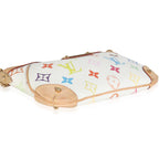 Louis Vuitton White Multicolor Canvas Milla Pochette MM