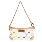 Louis Vuitton White Multicolor Canvas Milla Pochette MM