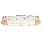 Louis Vuitton White Multicolor Canvas Milla Pochette MM