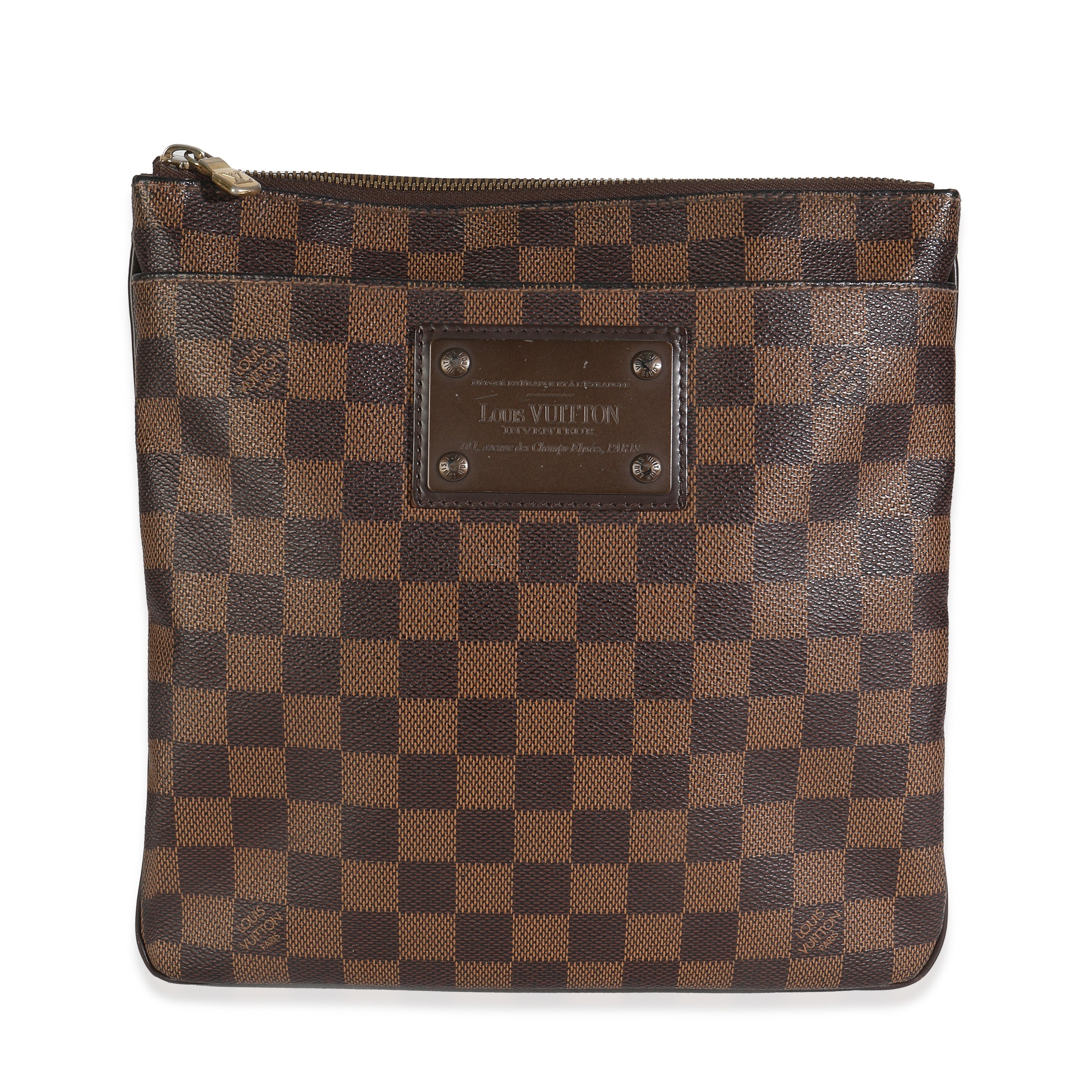 Louis Vuitton Damier Ebene Canvas Brooklyn Flat Pochette