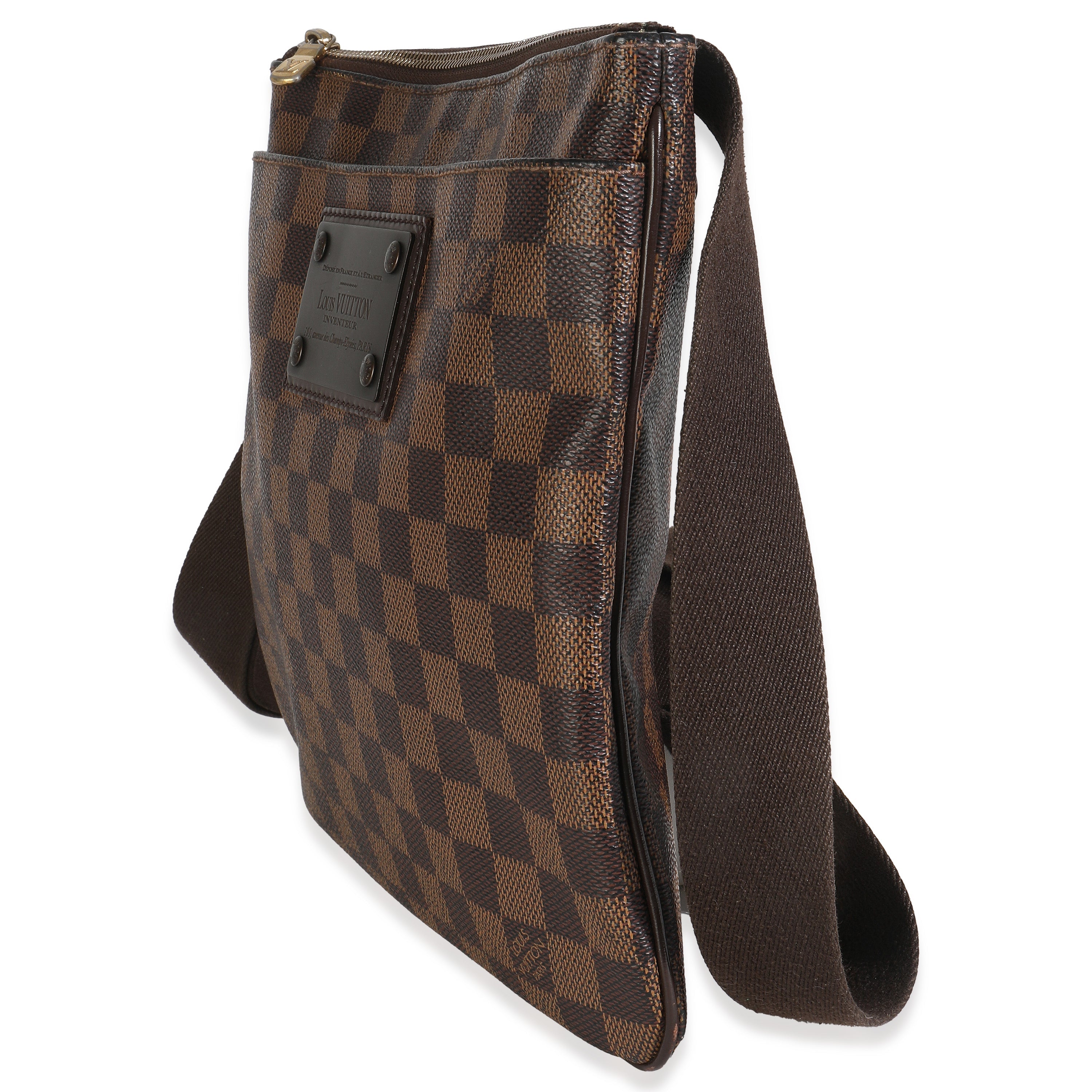 Louis Vuitton Damier Ebene Canvas Brooklyn Flat Pochette