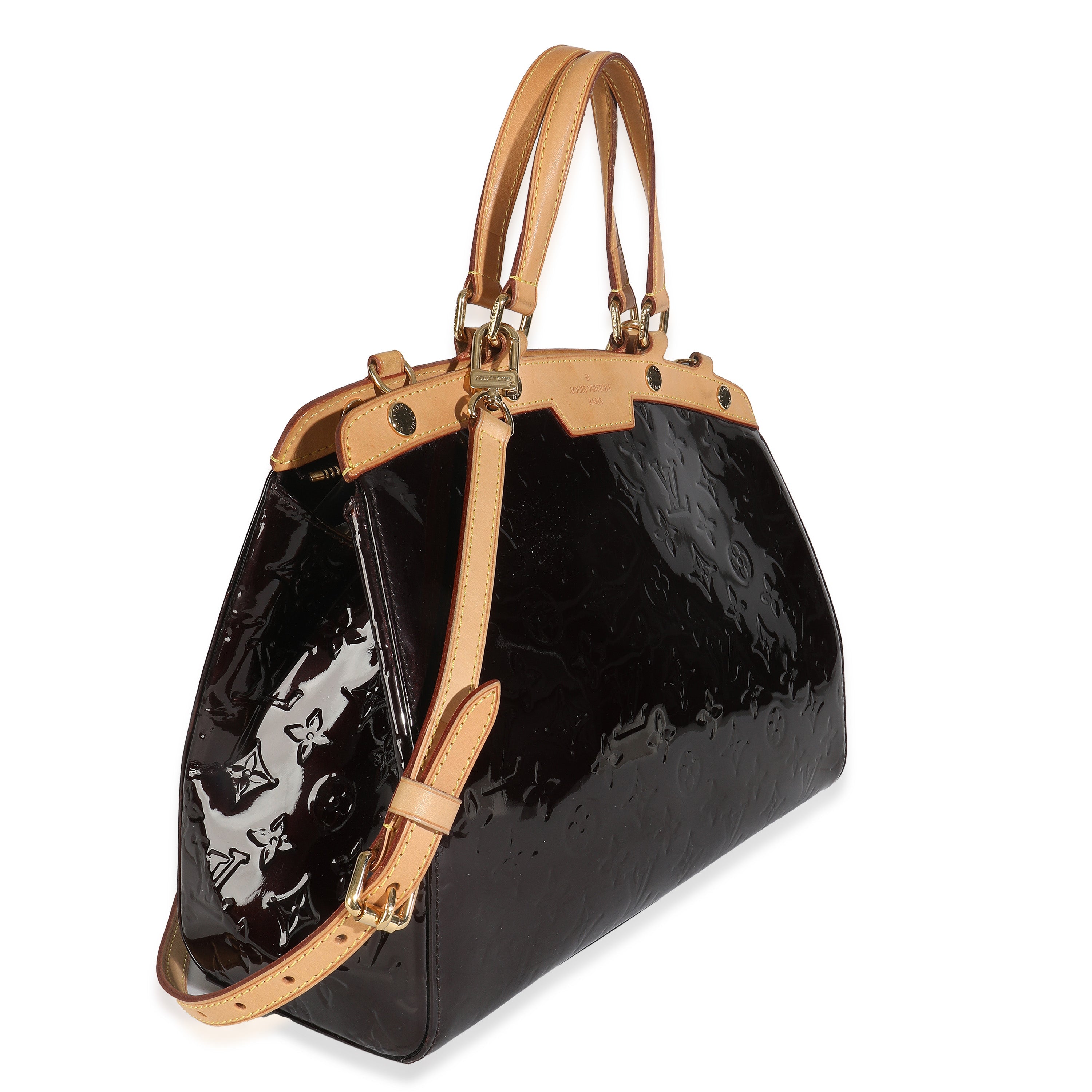 Louis Vuitton Amarante Monogram Vernis Brea MM