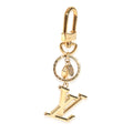 Louis Vuitton Gold Metal LV Facettes Bag Charm Key Holder