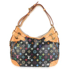 Louis Vuitton Black Monogram Multicolore Canvas Greta