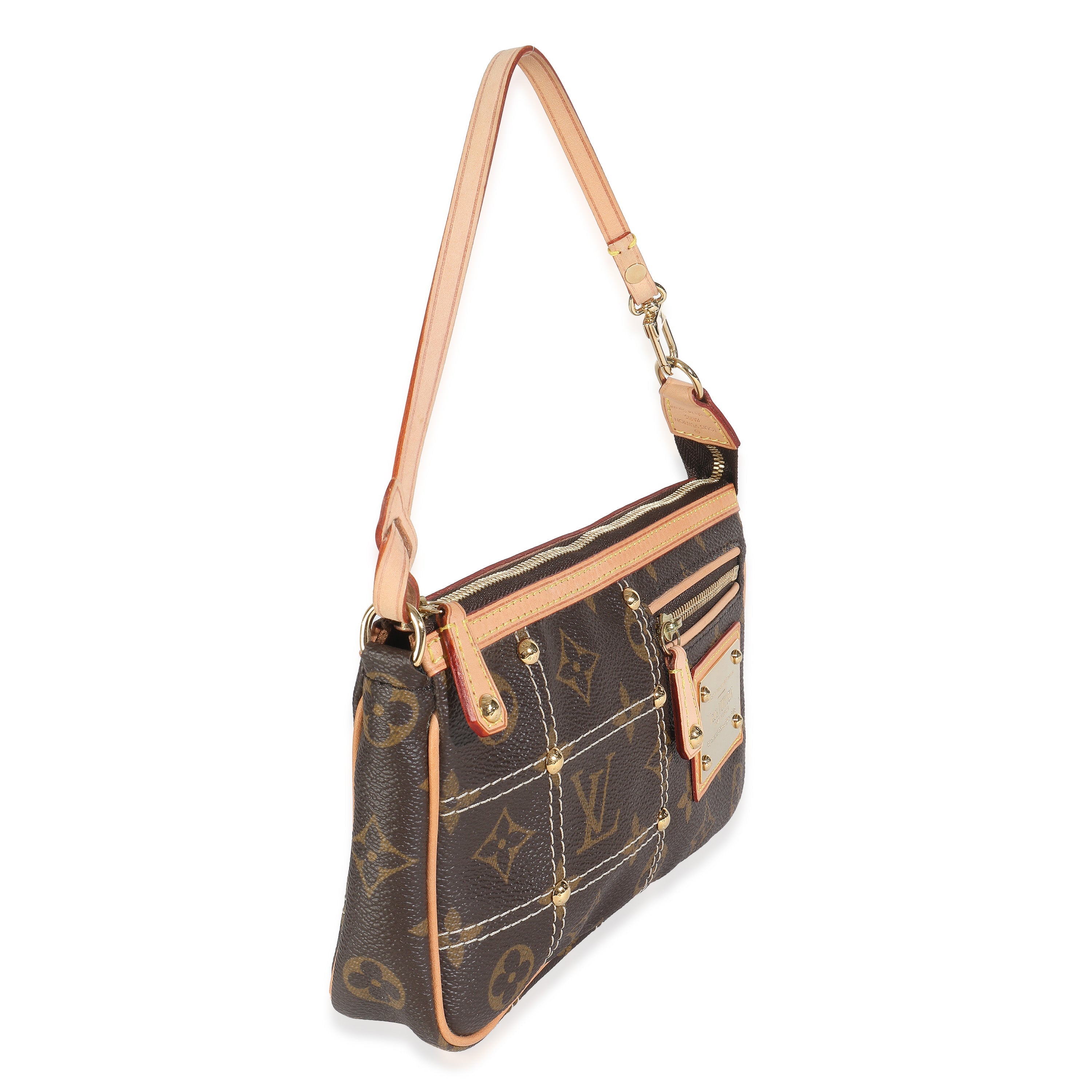 Louis Vuitton Monogram Canvas Quilted Riveting Pochette Accessories