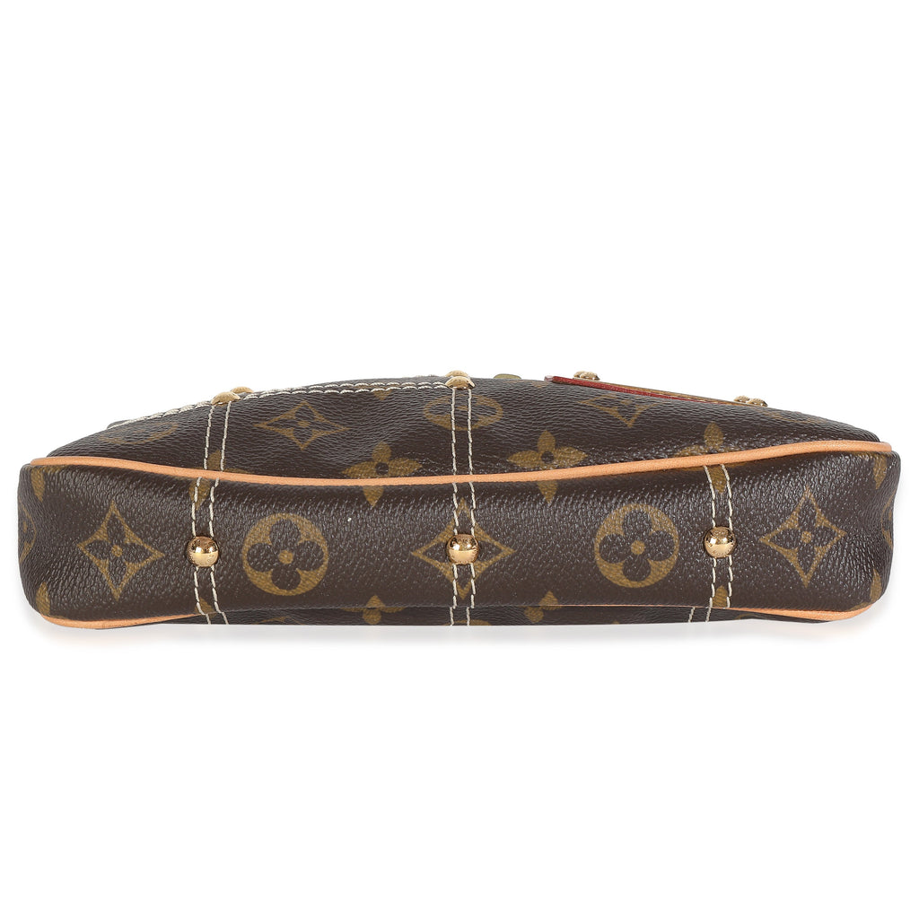 Louis Vuitton Monogram Canvas Quilted Riveting Pochette Accessories
