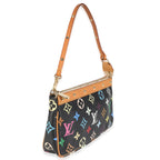 Louis Vuitton Black Monogram Multicolor Canvas Pochette Accessories