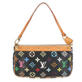 Louis Vuitton Black Monogram Multicolor Canvas Pochette Accessories