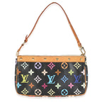 Louis Vuitton Black Monogram Multicolor Canvas Pochette Accessories