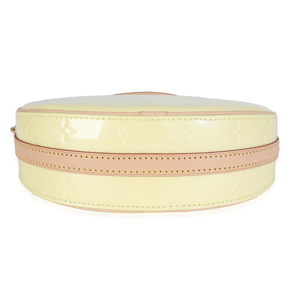 Louis Vuitton Light Yellow Monogram Vernis Croissant NM