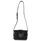 Louis Vuitton Black Smooth Calfskin LV Pont 9