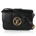 Louis Vuitton Black Smooth Calfskin LV Pont 9