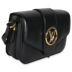 Louis Vuitton Black Smooth Calfskin LV Pont 9