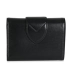 Louis Vuitton Black Smooth Calfskin LV Pont 9 Compact Wallet