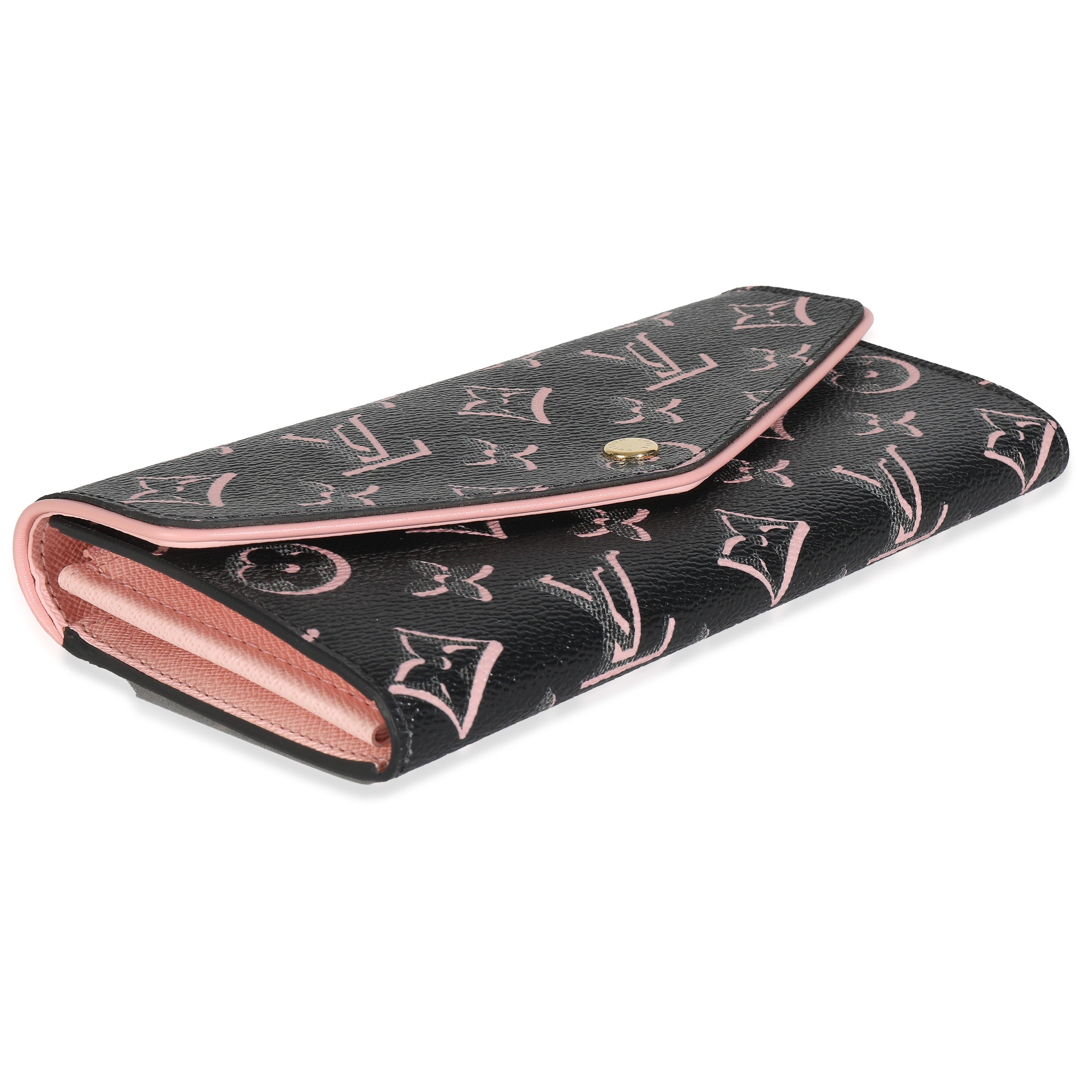Louis Vuitton Black Monogram Canvas Fall For You Canvas Sarah Wallet