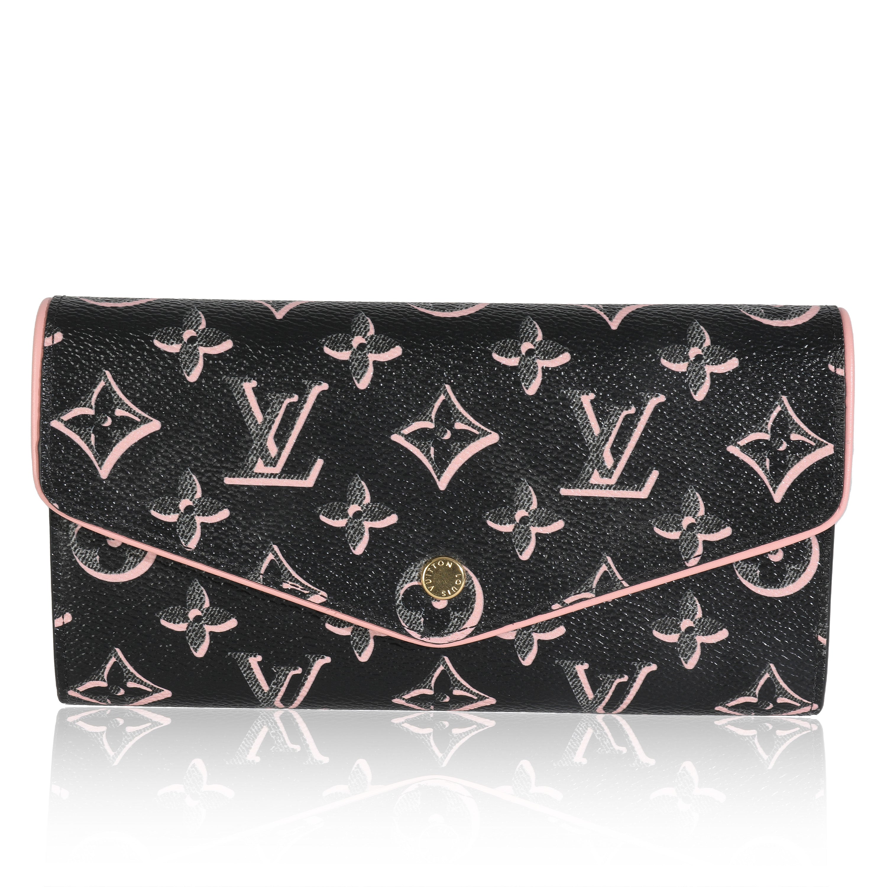 Louis Vuitton Black Monogram Canvas Fall For You Canvas Sarah Wallet