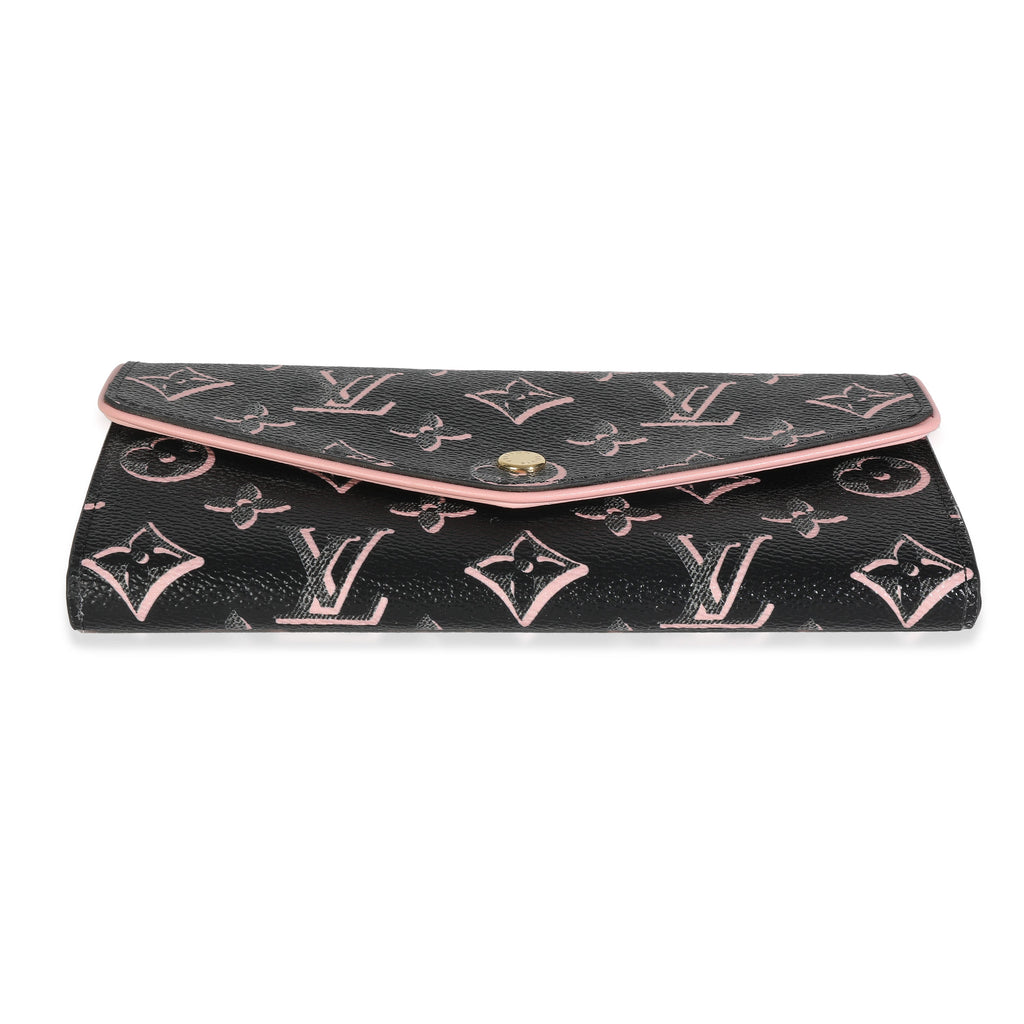Louis Vuitton Black Monogram Canvas Fall For You Canvas Sarah Wallet