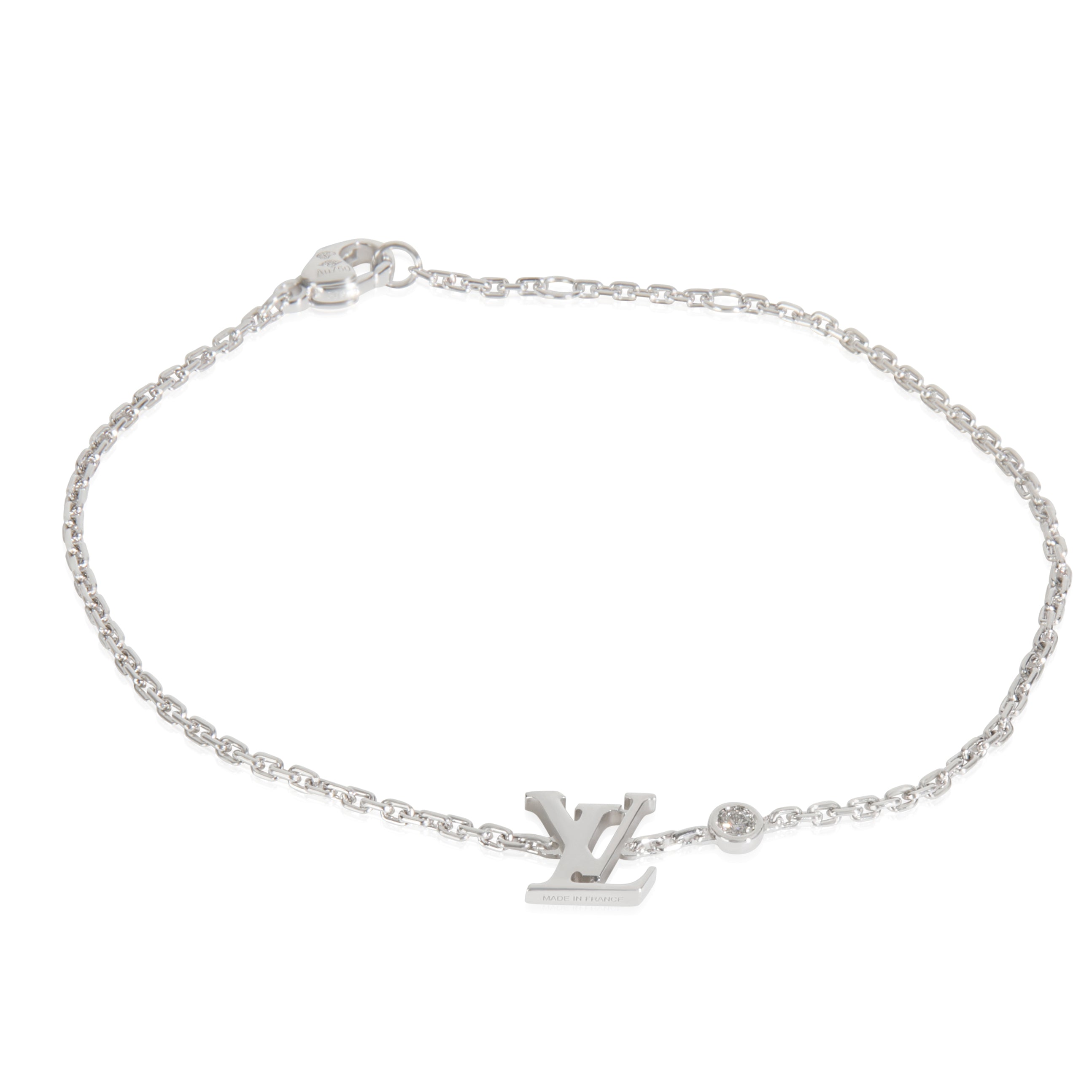 Louis Vuitton White Gold Diamond Idylle Blossom Bracelet