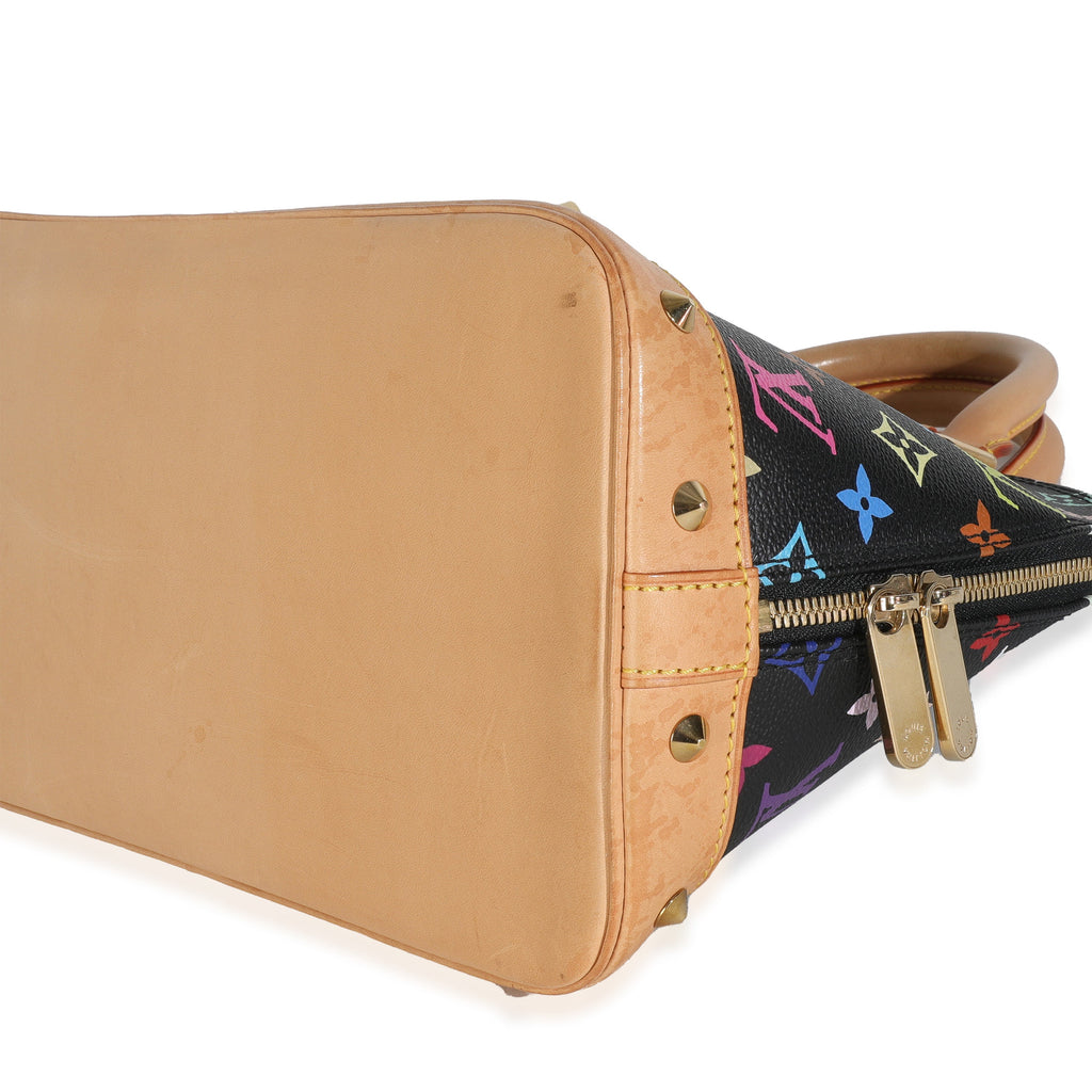 Louis Vuitton Black Monogram Multicolor Canvas Alma PM
