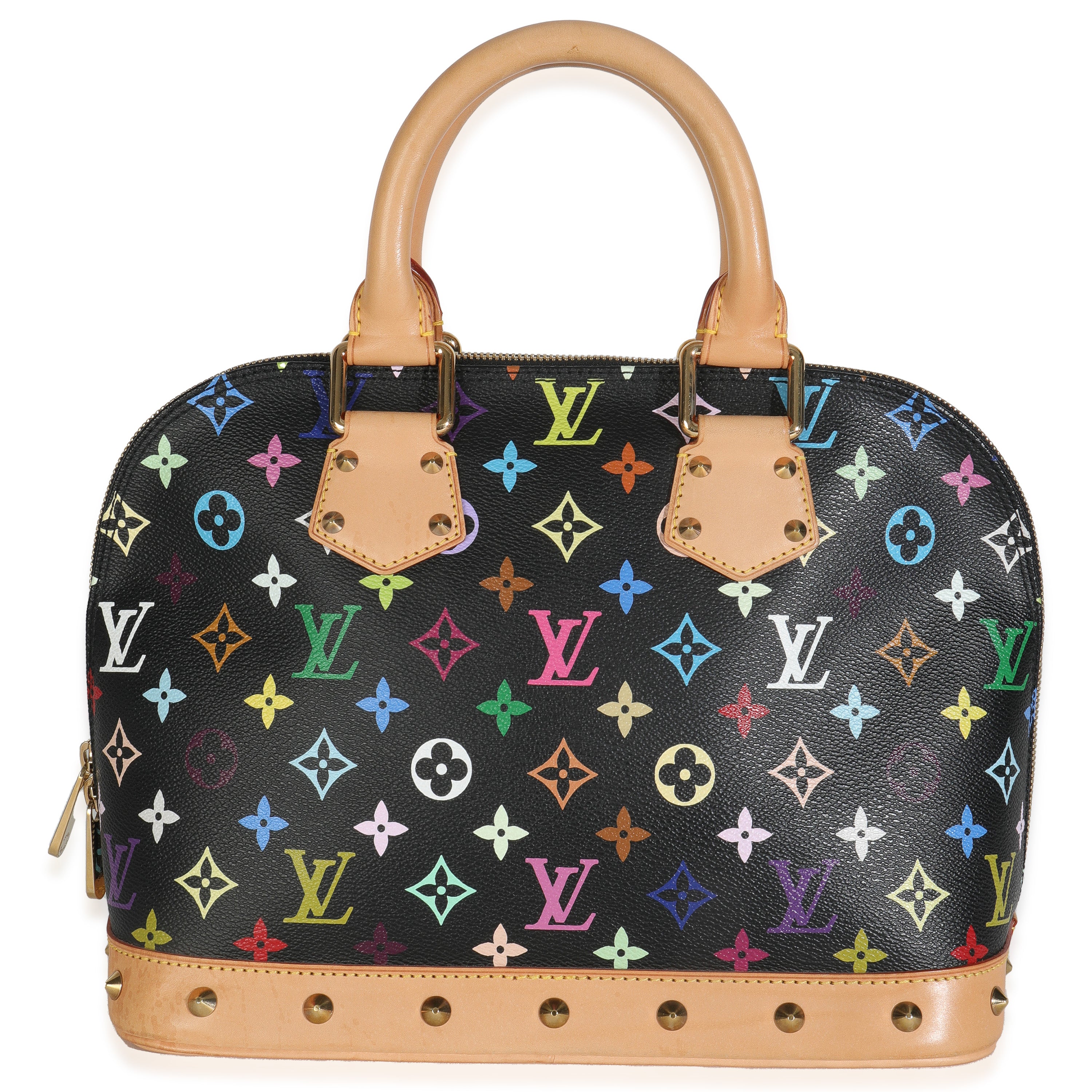 Louis Vuitton Black Monogram Multicolor Canvas Alma PM
