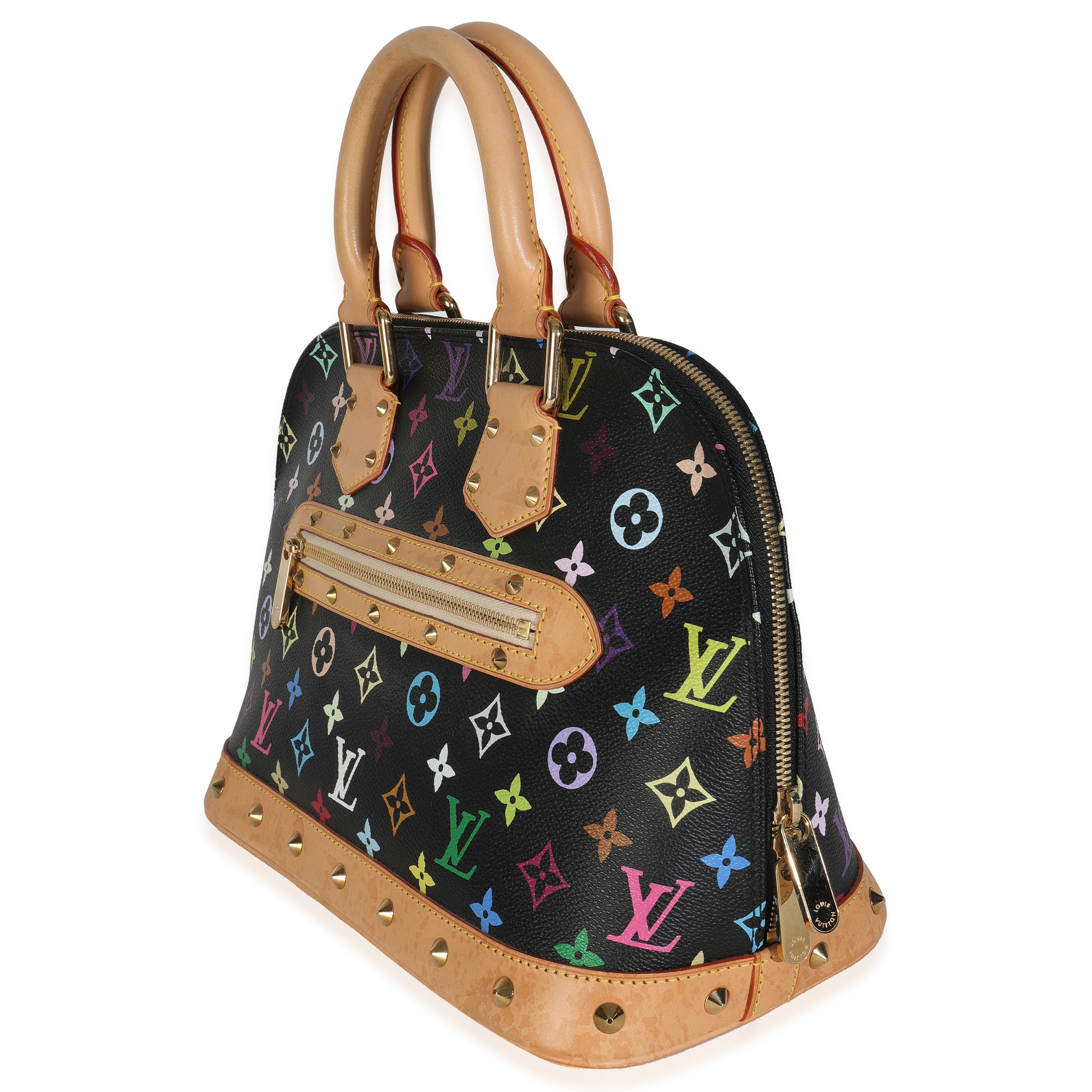 Louis Vuitton Black Monogram Multicolor Canvas Alma PM