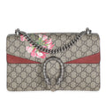 Gucci Beige Multicolor Dry Rose GG Supreme Canvas Blooms Medium Dionysus Bag