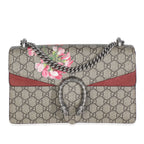 Gucci Beige Multicolor Dry Rose GG Supreme Canvas Blooms Medium Dionysus Bag