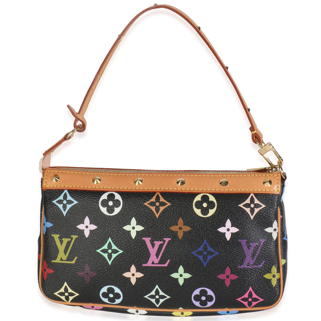 Louis Vuitton Black Monogram Multicolor Canvas Pochette Accessoires