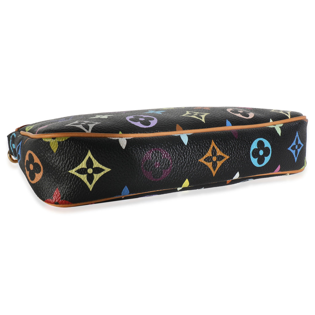 Louis Vuitton Black Monogram Multicolor Canvas Pochette Accessoires