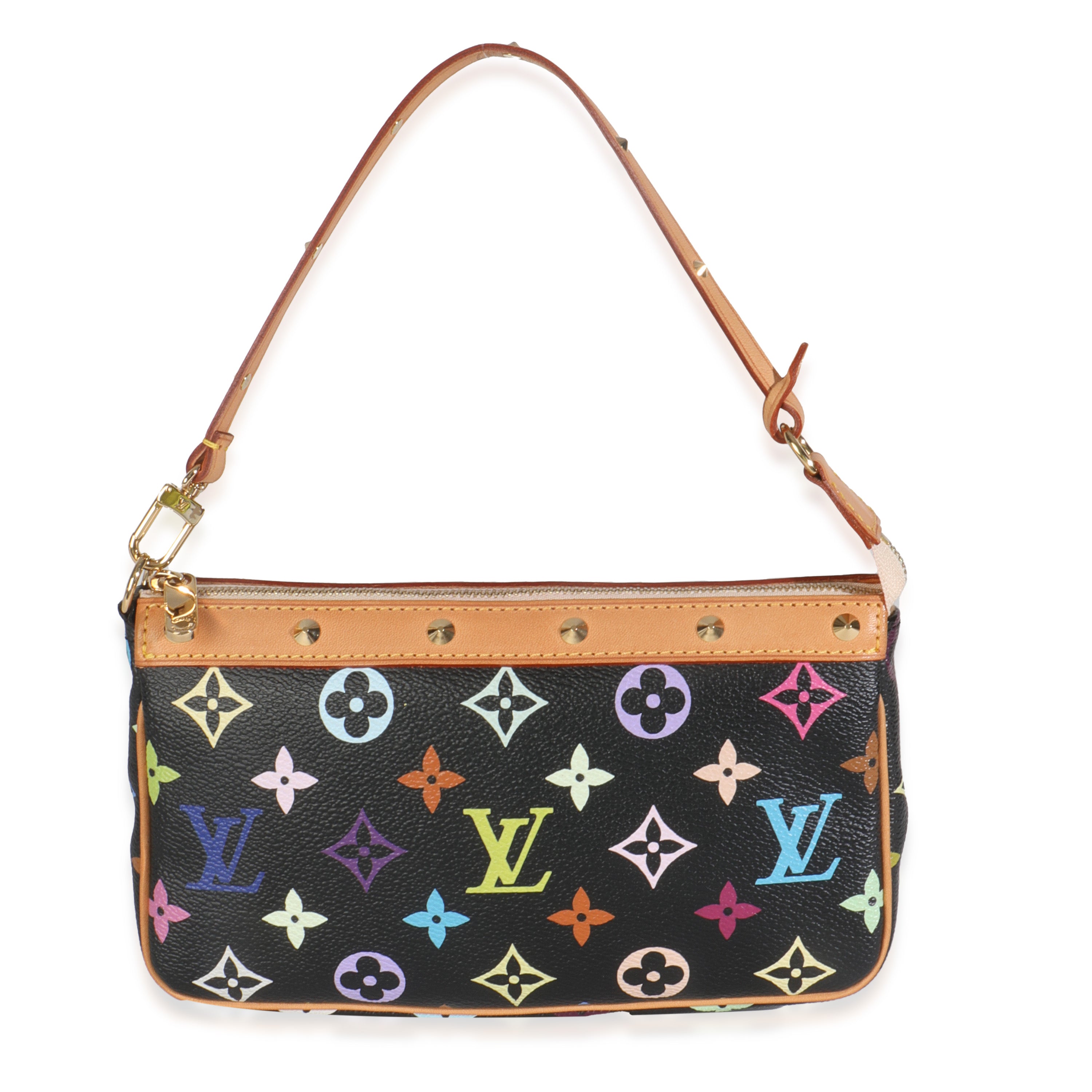 Louis Vuitton Black Monogram Multicolor Canvas Pochette Accessoires