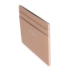 Saint Laurent Dark Pink Grain De Poudre Credit Card Case