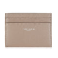 Saint Laurent Taupe Grain De Poudre Credit Card Case