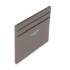 Saint Laurent Light Grey Grain De Poudre Credit Card Case