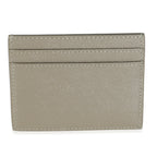 Saint Laurent Olive Green Grain De Poudre Credit Card Case