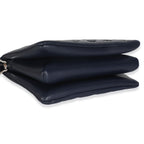 Louis Vuitton Navy Monogram Embossed Lambskin Coussin PM