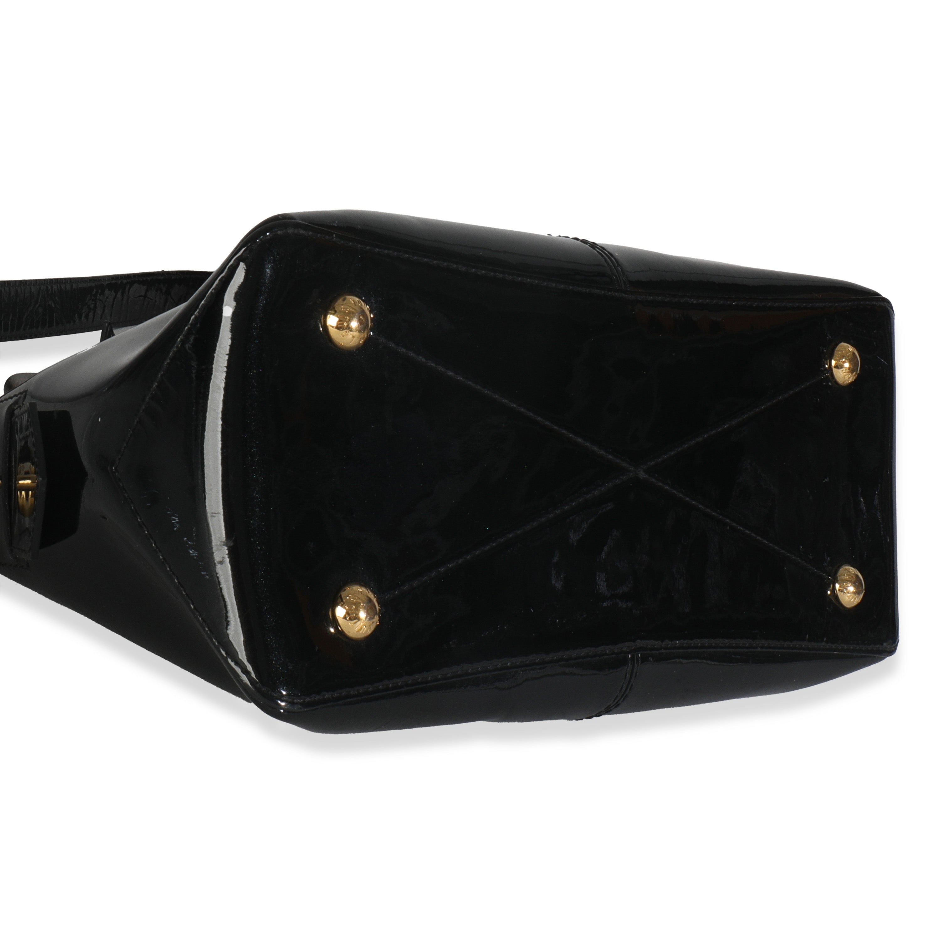 Louis Vuitton Black Vernis Miroir Tote Bag